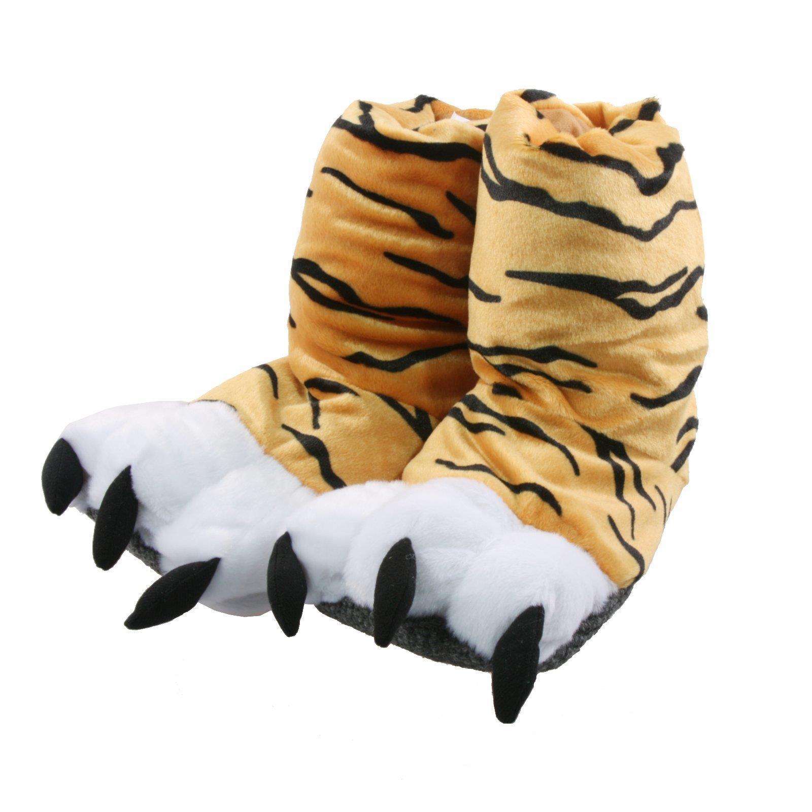 Tiger Patmol Animal Chaussons Pantoufle Chaussons en peluche enfants orange 36-41
