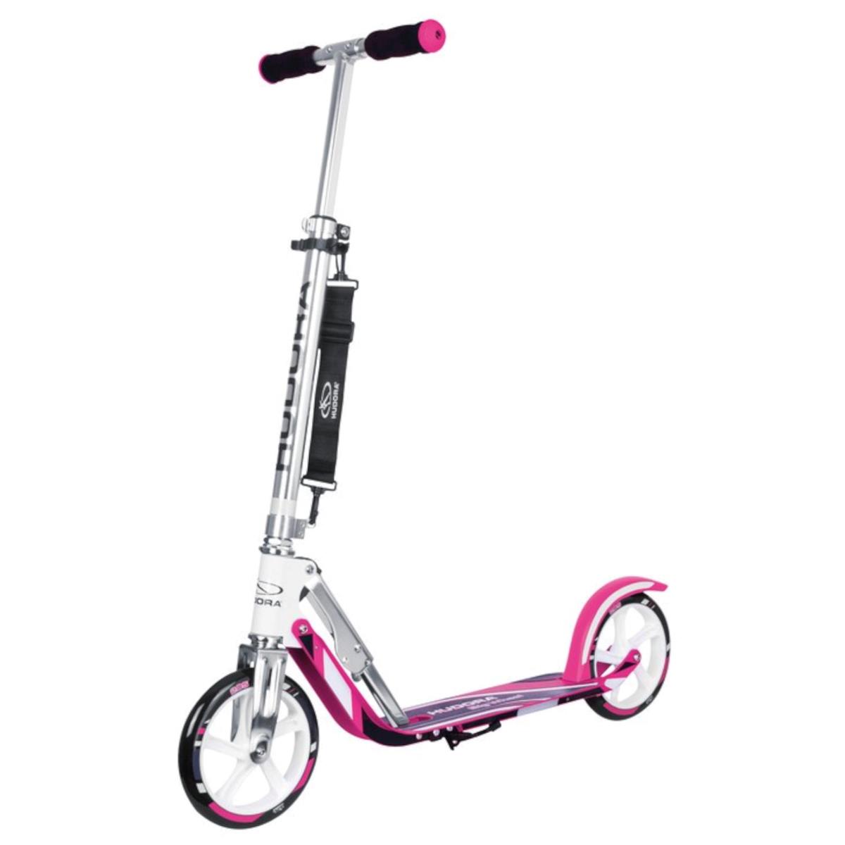 HUDORA City Scooter Big 205, Weiß, SAM\'s Wheel RX-Pro Pink 8\