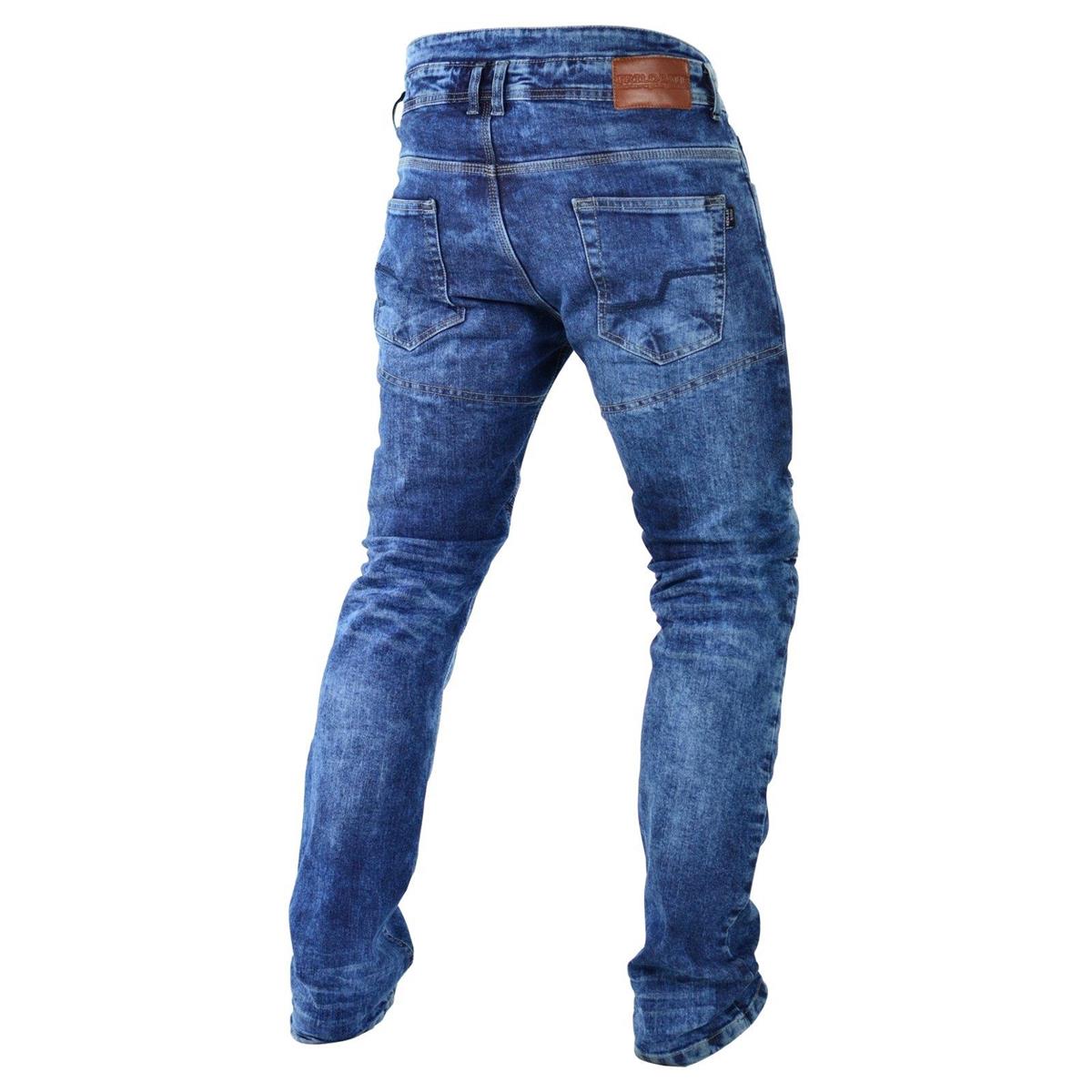 TRILOBITE Motorrad Jeans MICAS URBAN HERREN Slim Fit blau inkl Protektoren 34/32 