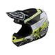 Troy Lee Designs Motocross Helm SE4 MIPS Polyacrylite Skooly, Schwarz Gelb