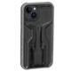 Topeak Handyhülle RideCase, Kompatibel mit Apple iPhone 14 Plus, Schwarz Grau, ohne Halterung