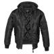 Brandit MA1 Sweat Hooded Jacket black, XXL