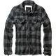 Brandit Check Shirt Long Sleeve black/grey, XXL