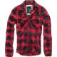 Brandit Check Shirt Long Sleeve red/black, M