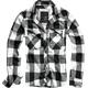 Brandit Check Shirt Long Sleeve white/black, XL