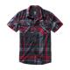 Brandit Roadstar Shirt Short Sleeve anthracite_red, 5XL