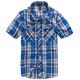 Brandit Roadstar Shirt Short Sleeve blue, 3XL