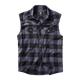 Brandit Check Shirt Sleeveless black/grey, 7XL