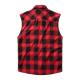 Brandit Check Shirt Sleeveless red/black, 5XL