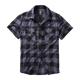 Brandit Check Shirt Short Sleeve black/grey, XL