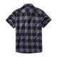 Brandit Check Shirt Short Sleeve black/grey, L