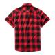 Brandit Check Shirt Short Sleeve red/black, 5XL