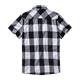 Brandit Check Shirt Short Sleeve white/black, 6XL