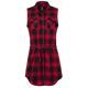 Brandit Women Gracey Longshirt Sleeveless red/black, 3XL