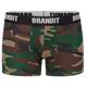 Brandit Boxer Shorts Logo 2 Pack woodland-black, M