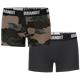 Brandit Boxer Shorts Logo 2 Pack darkcamo-black, XL