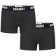 Brandit Boxer Shorts Logo 2 Pack black-black, XL
