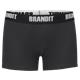 Brandit Boxer Shorts Logo 2 Pack white-black, XXL