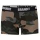 Brandit Boxer Shorts Logo 2 Pack darkcamo-black, M