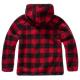Brandit Women Teddyfleece Jacket Hooded red/black, M