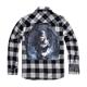 Brandit Ozzy Checkshirt Long Sleeve black_charcoal_ch, L