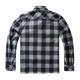 Brandit Jeff Fleece Shirt Long Sleeve black/grey, 4XL