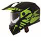 Caberg Motocross Helm Xtrace Lux, Matt Schwarz Gelb