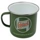 Castrol Classic Kaffeebecher Emailliert, Grün, 500 ml