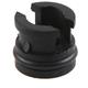 Lezyne Gummiverschlusskappe Rubber Flap, Schwarz