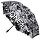 O'NEAL Regenschirm Moto Attack Umbrella, Schwarz Sonnenschirm XXL 117cm