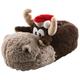 Tierhausschuhe Hausschuhe Weihnachten Rentier Weihnachtsmütze, Braun