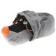 Tierhausschuhe Unisex Hausschuhe Hoodie Hund, Grau Orange
