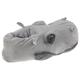 Tierhausschuhe Unisex Hausschuhe Flusspferd, Grau
