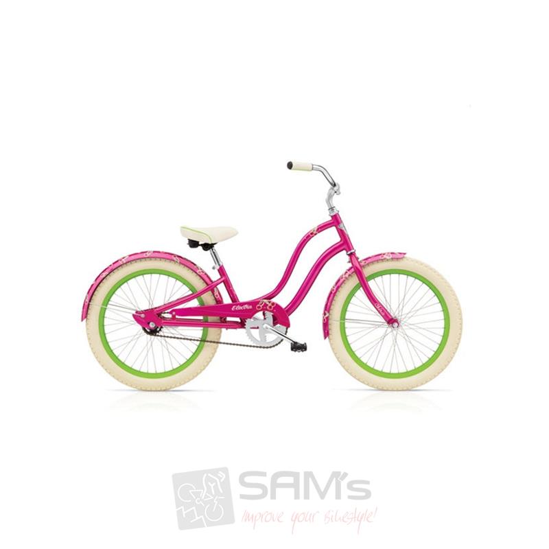 Pink Rosa Kinder Fahrrad Beachdruiser Mädchen 20  Kirsch