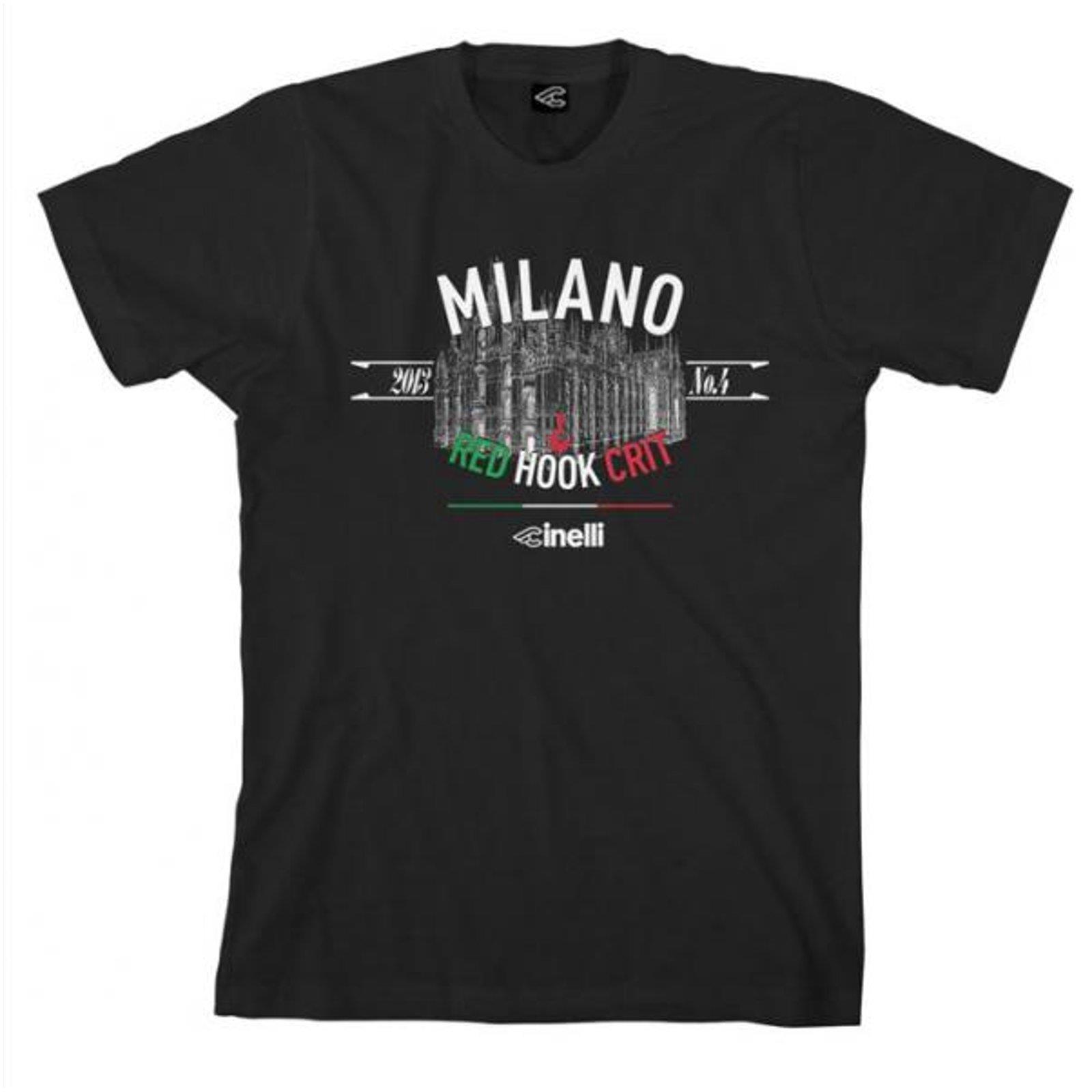 Cinelli T-shirt RHC MILANO NERO ORIGINALE Merchandise shirt Qualità Nuovo 
