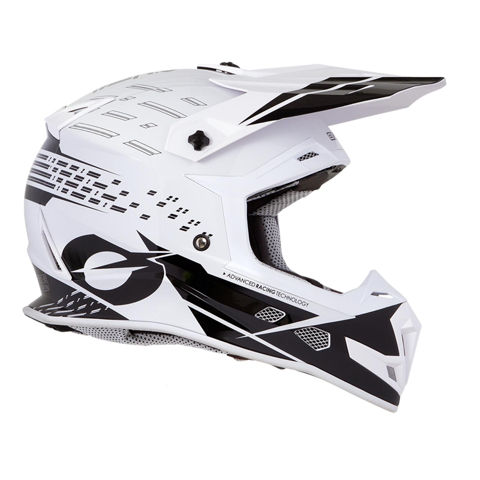 O'neal 5 Series Polyacrylite Trace Motocross Enduro MTB Helm weiß/schwarz 2020 O 