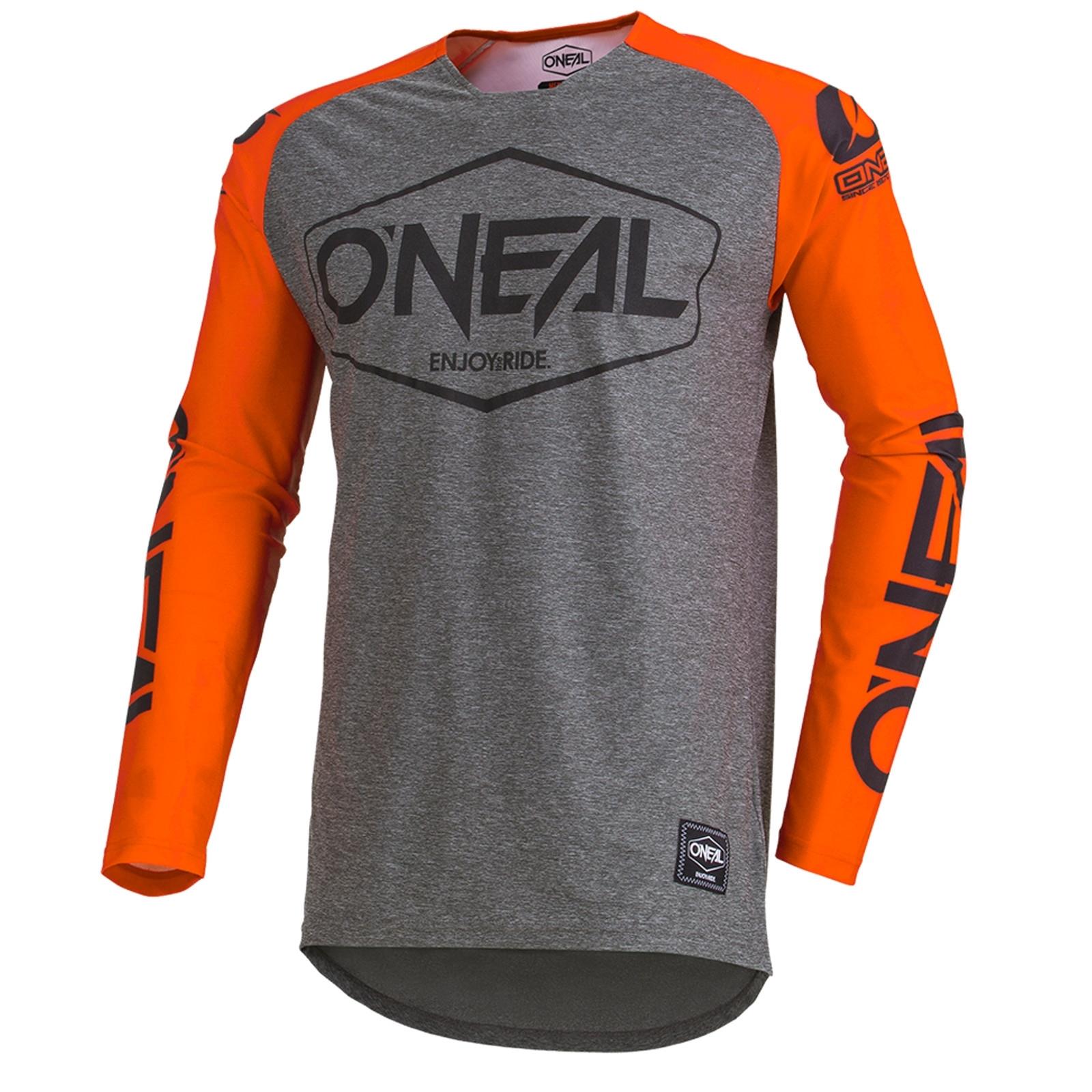 ONeal Mayhem Lite Jersey Blocker Schwarz Orange Shirt MTB Mountainbike Fahrrad 