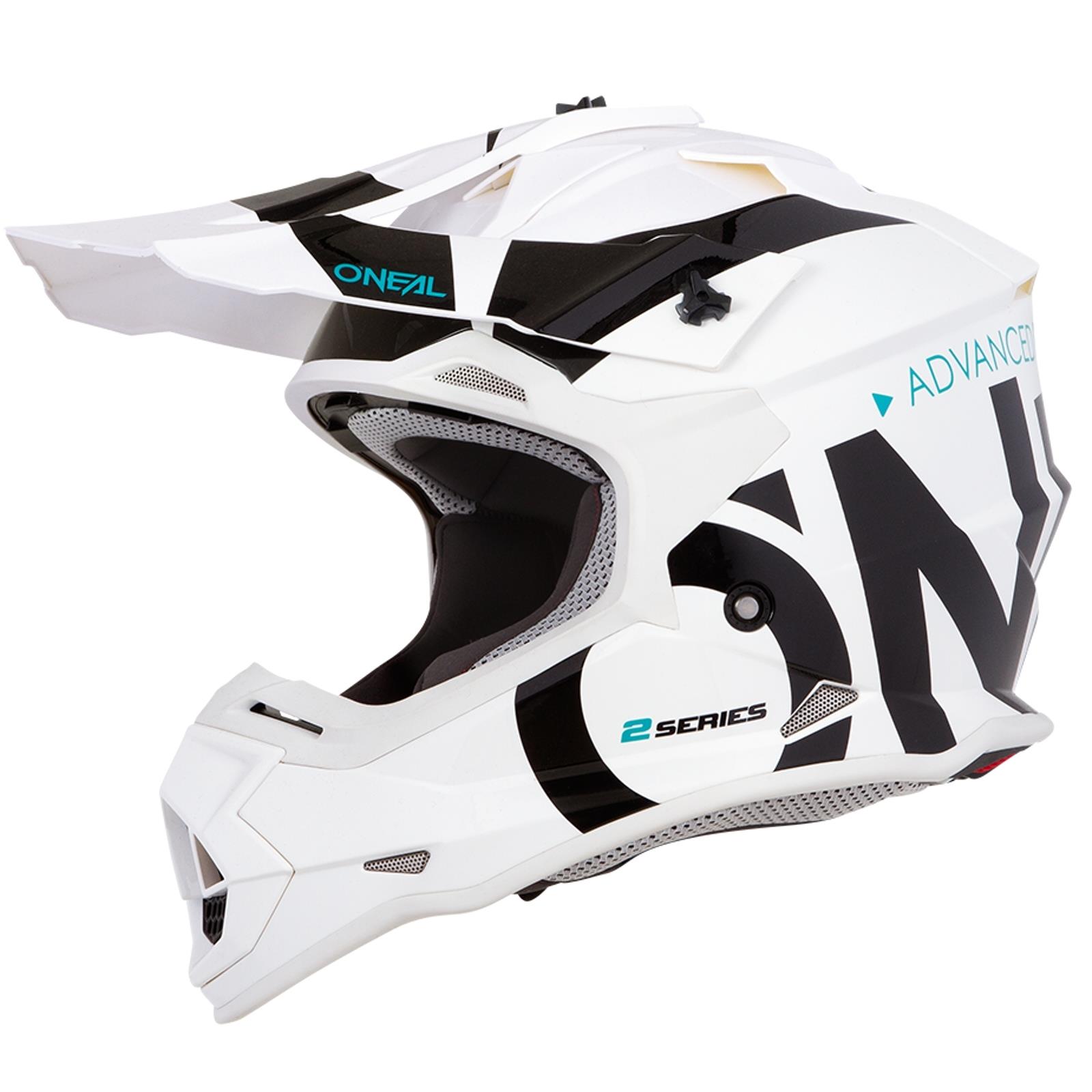 3SRS Helmet Vision Erwachsene Sicherheitsnormen ECE 22.05 Motocross-Helm Schale aus ABS O'NEAL Lüftungsöffnungen für optimale Belüftung und Kühlung Motocross Enduro