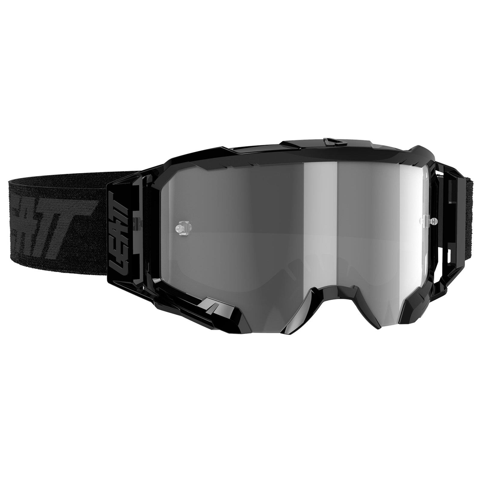Leatt Velocity 6.5 Iriz Schwarz Crossbrille verspiegelt Enduro Motocross Brille 
