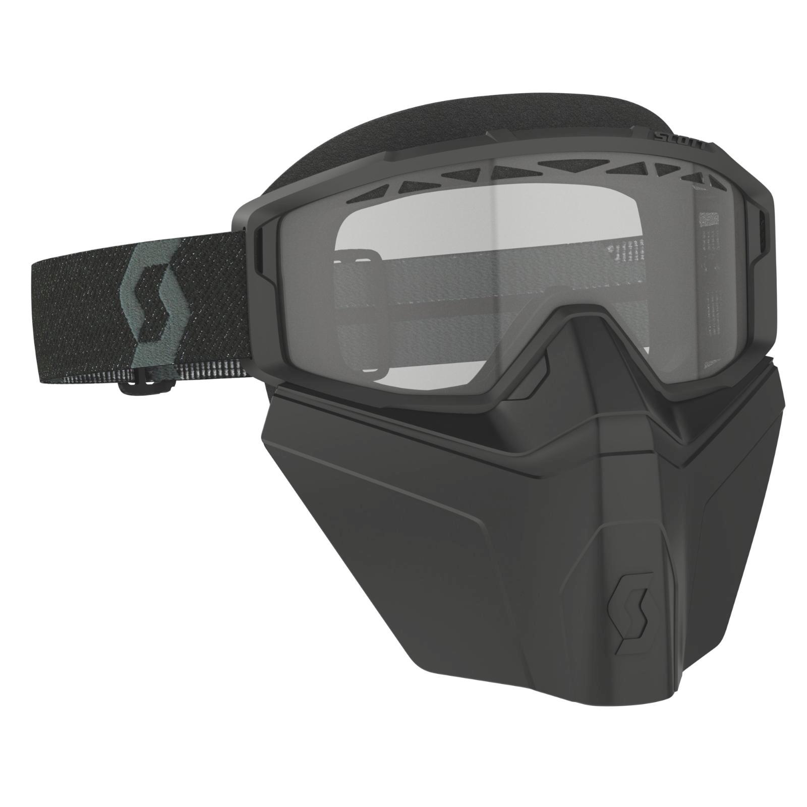 Scott Wintersport Schnee Brille Primal Safari Facemask Clear Schneemobil 