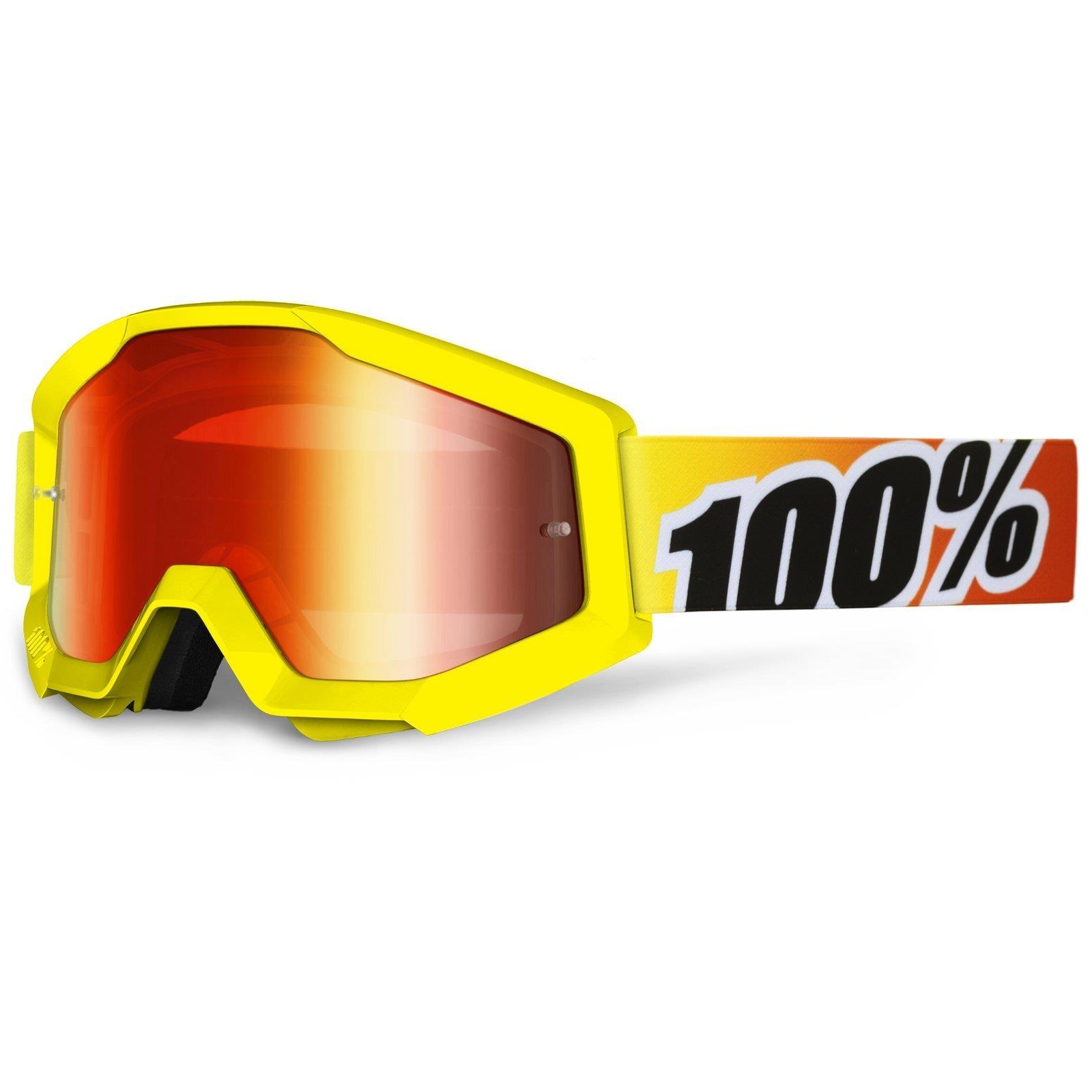 100% Prozent Strata Goggle Brille Verspiegelt MTB MX Downhill Mountain MotoCross 