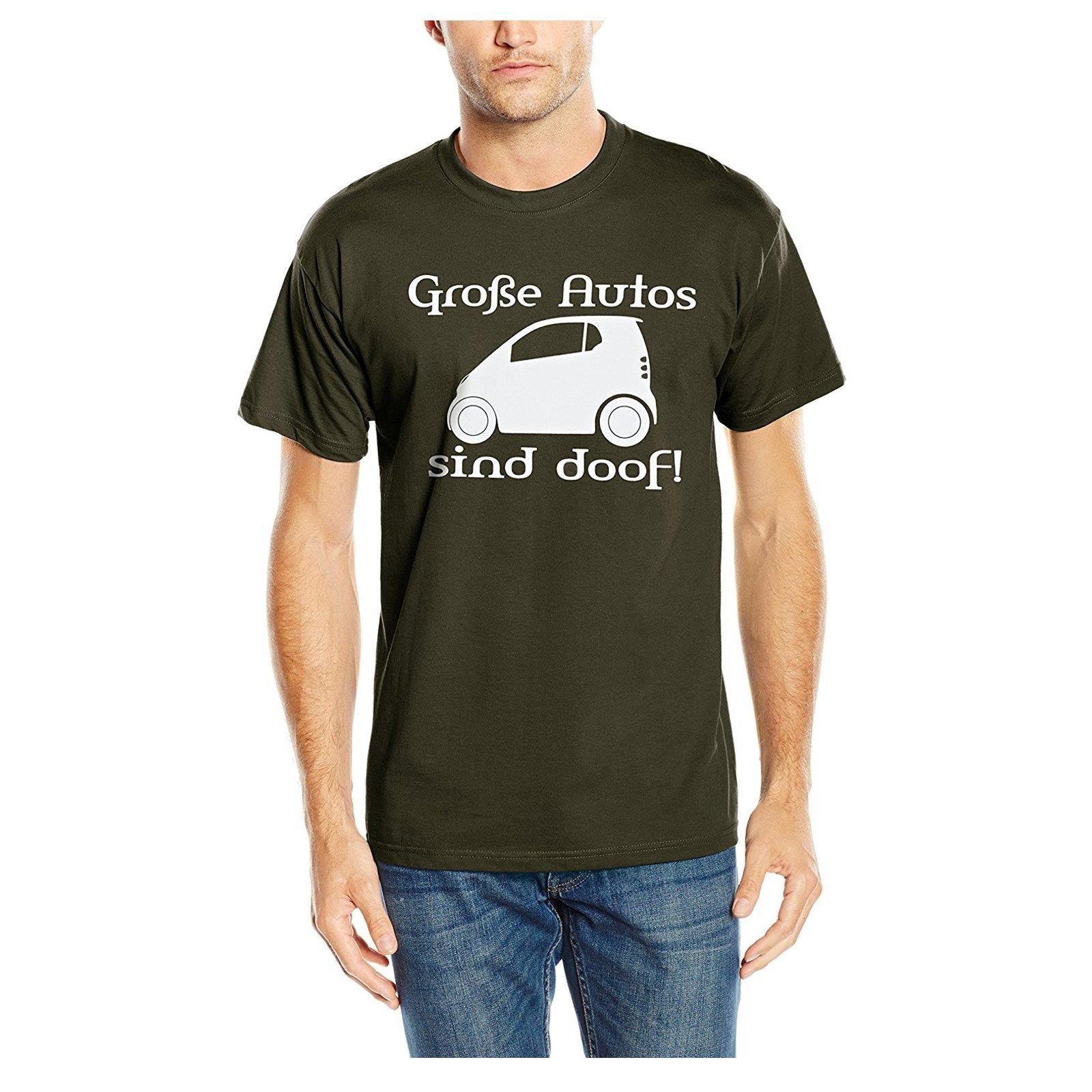 TShirts Lustige Sprüche Fun Shirts Herren Witzig Große Autos Sind Doof