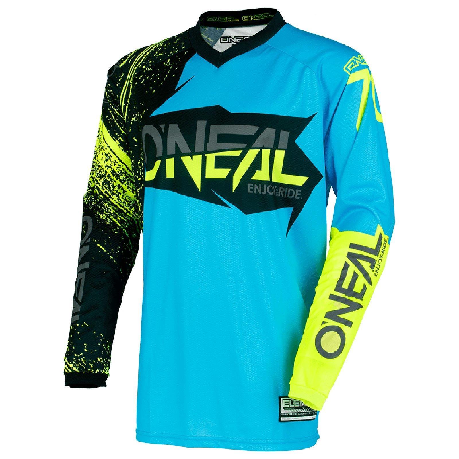 O'Neal Element Burnout Moto Cross Jersey Shirt Enduro Downhill Mountainbike MTB 