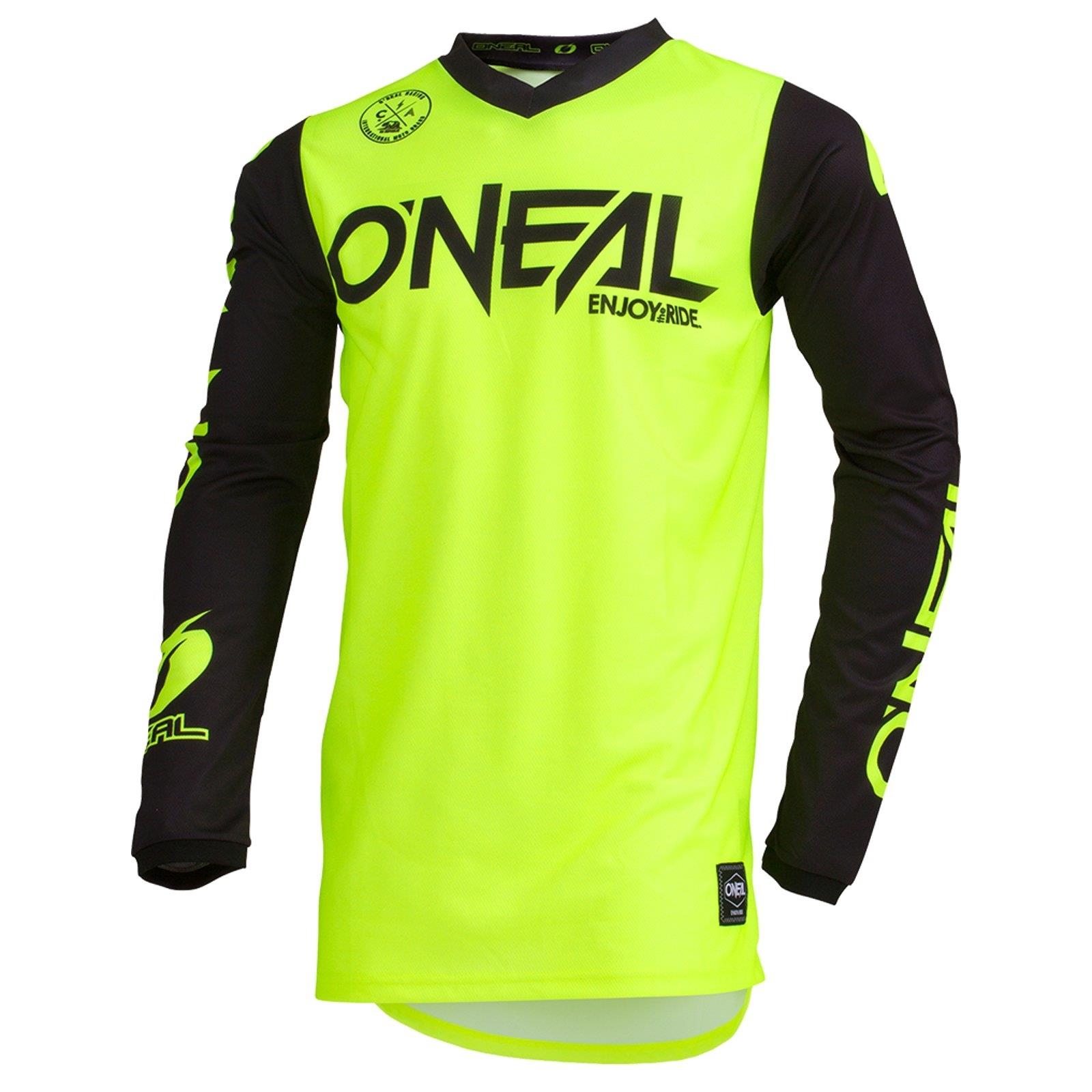 2020 O'Neal Element Villain Neongelb Jersey Trikot mx motocross mtb Enduro DH